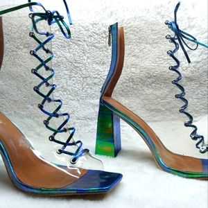 Cape Robbin PVC peep toe size 11